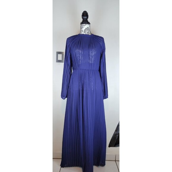 Blaque Label Dresses & Skirts - $150 BLAQUE LABEL MAXI DRESS / SKIRT Womens Sz Large Navy Blue Long Sleeve